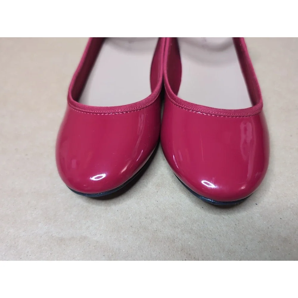 Madden Girl Sz 7‎ Tutuu Red Patent Low Heel Mary Janes Party Adjust Strap Teen